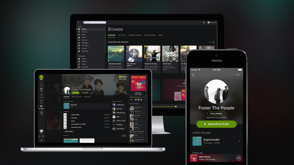 Spotify es el mayor referentes en cuestión de música en streaming
