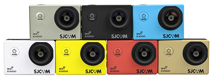 We can find the SJCAM X1000 up to 7 different colors.