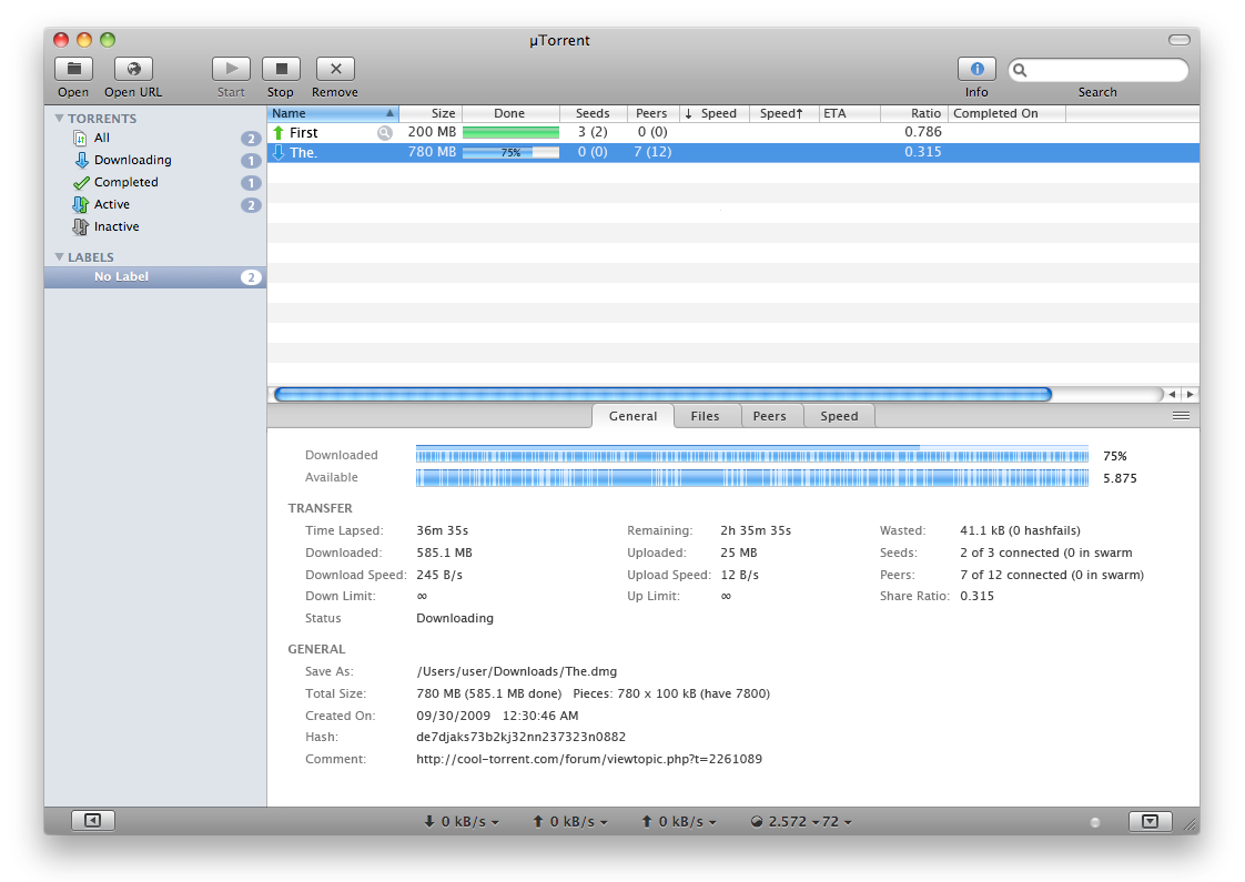 barre rouge bittorrent for mac