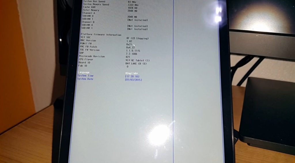 Bios Chuwi VI8