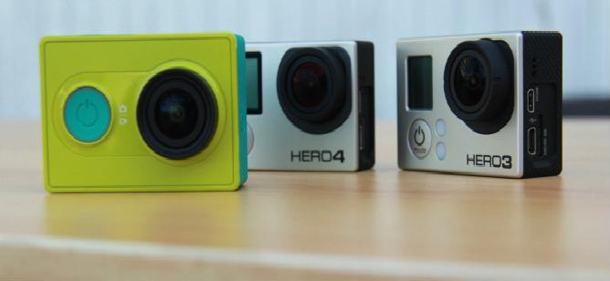 Xiaomi Yi action camera vs GoPro Hero 3 vs GoPro Hero 4