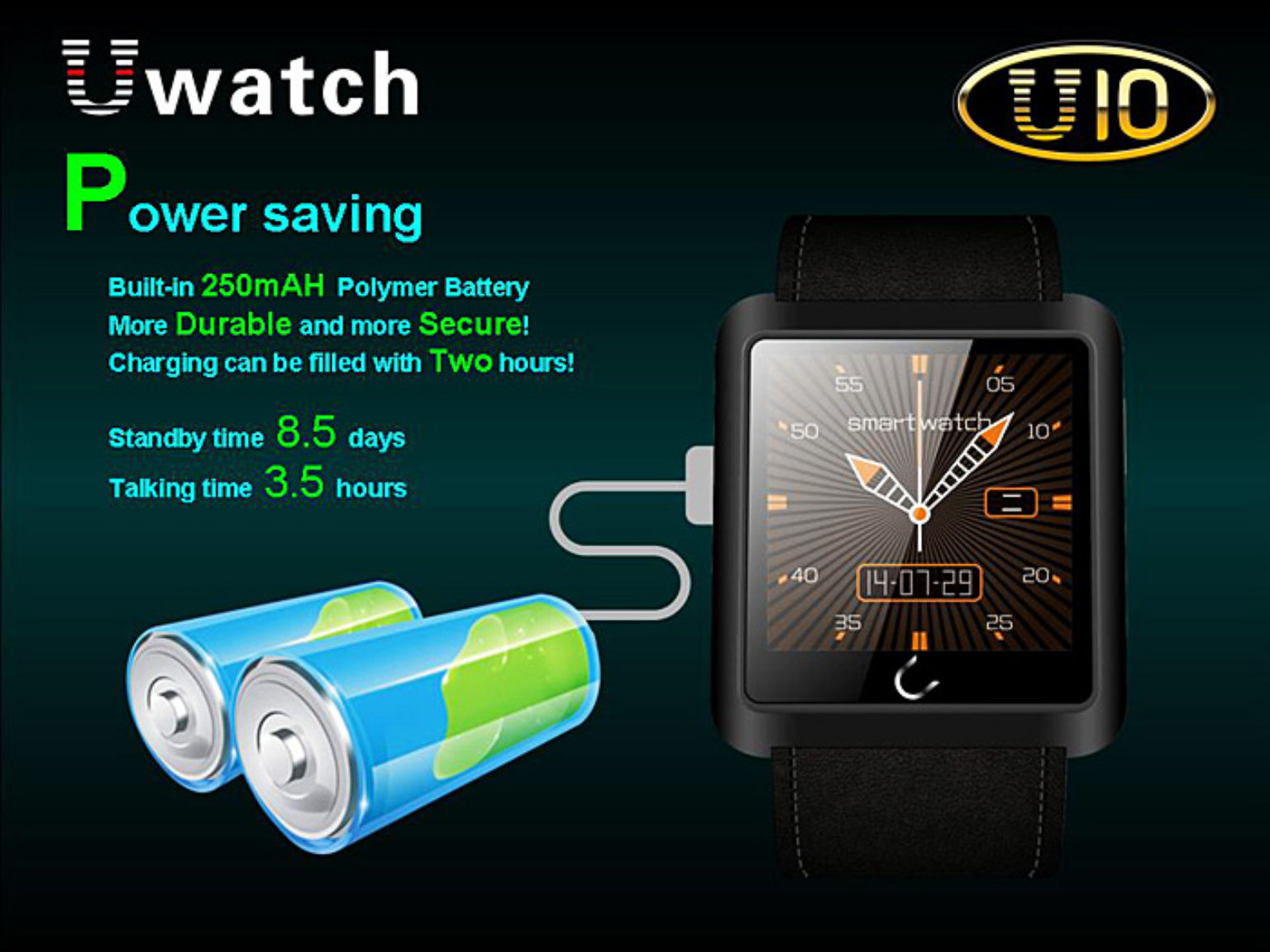 smartwatch u10 review