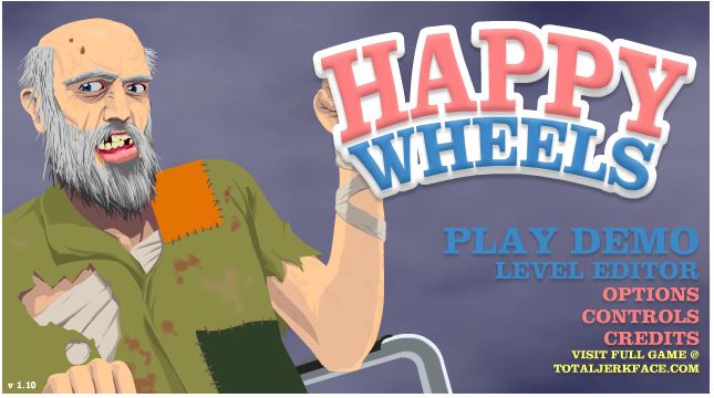 Desde el inicio de Happy Wheels podremos elegir jugar o diseñar nuestro propio nivel