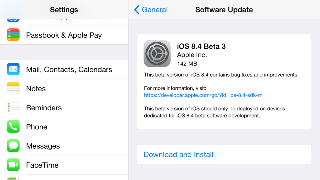 ios 9 beta 3