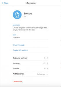 Telegram pone a nuestra disposición un Bot que hace el proceso de crear un Sticker Pack mucho más sencillo.