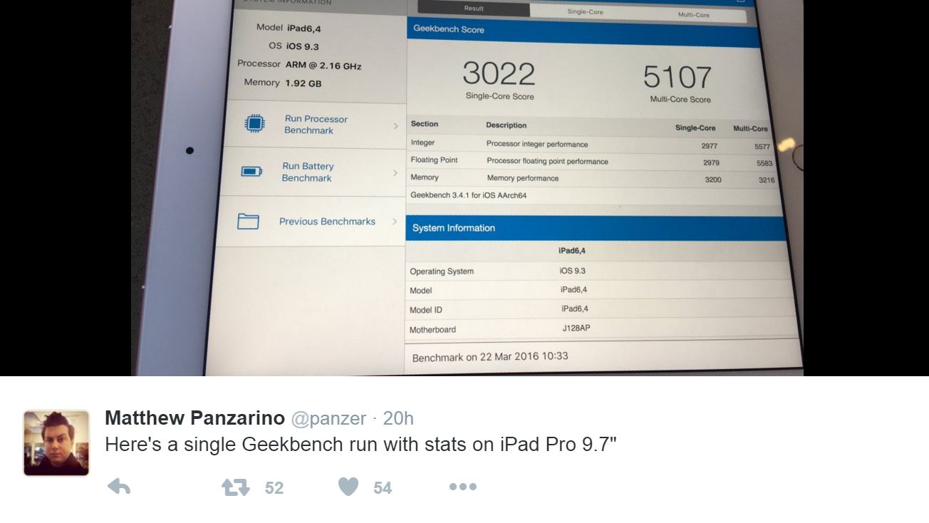 RAM del iPad Pro