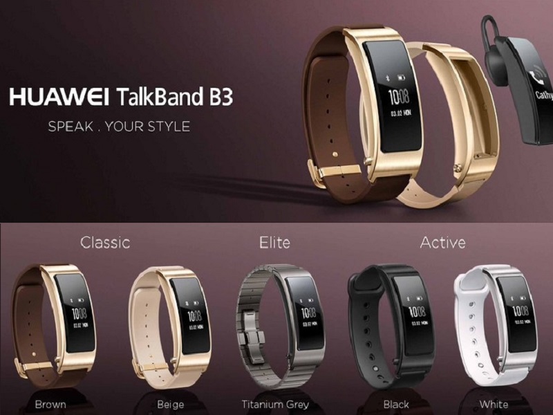 Huawei Talkband B3, los datos de la nueva pulsera