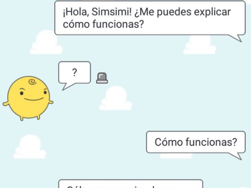 SimSimi tiene un filtro de groserías.