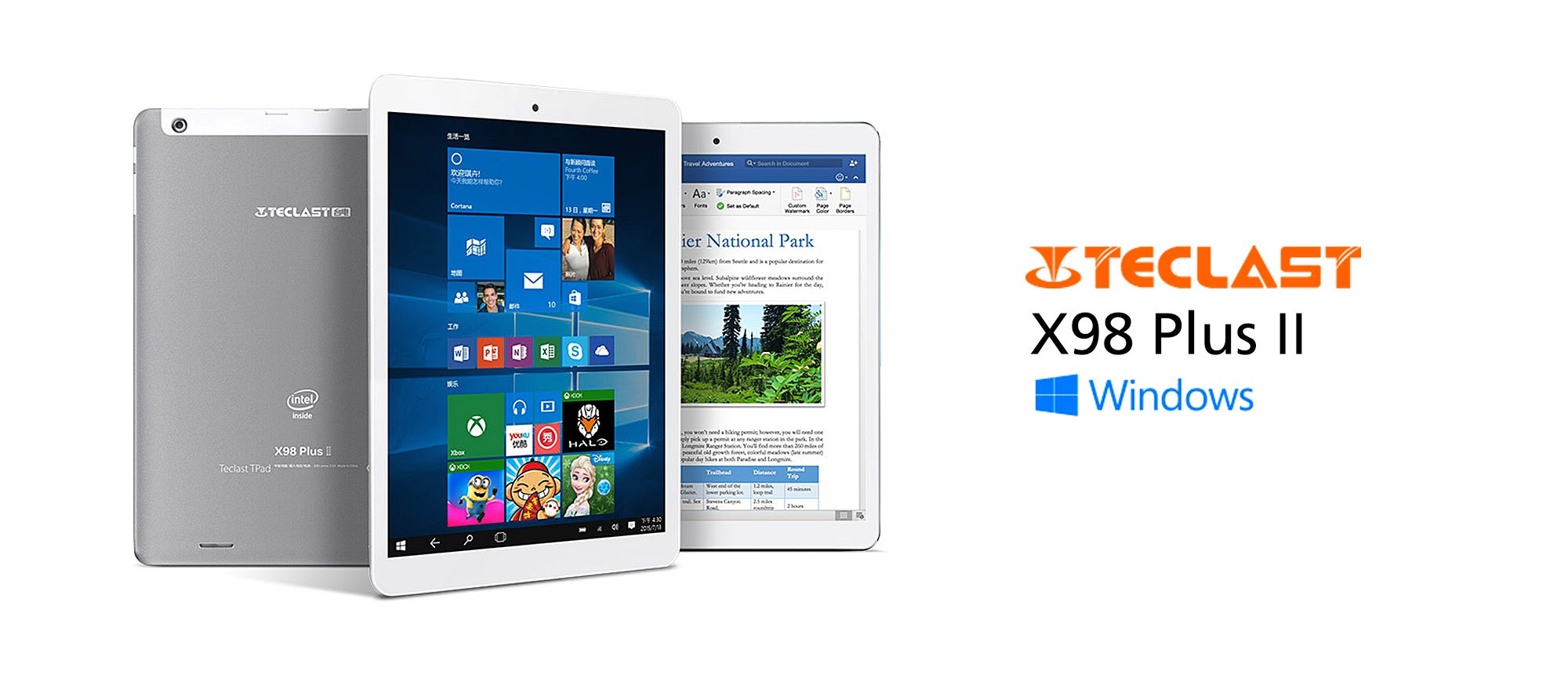 Teclast X98 PLus II widnows 10