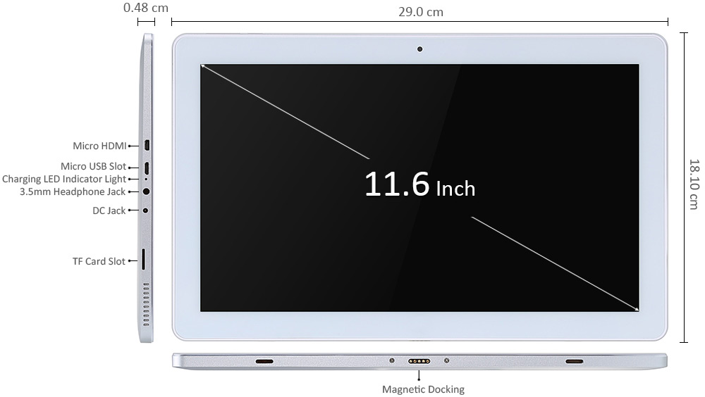 Teclast Tbook 16 Pro cuenta con puerto HDMI