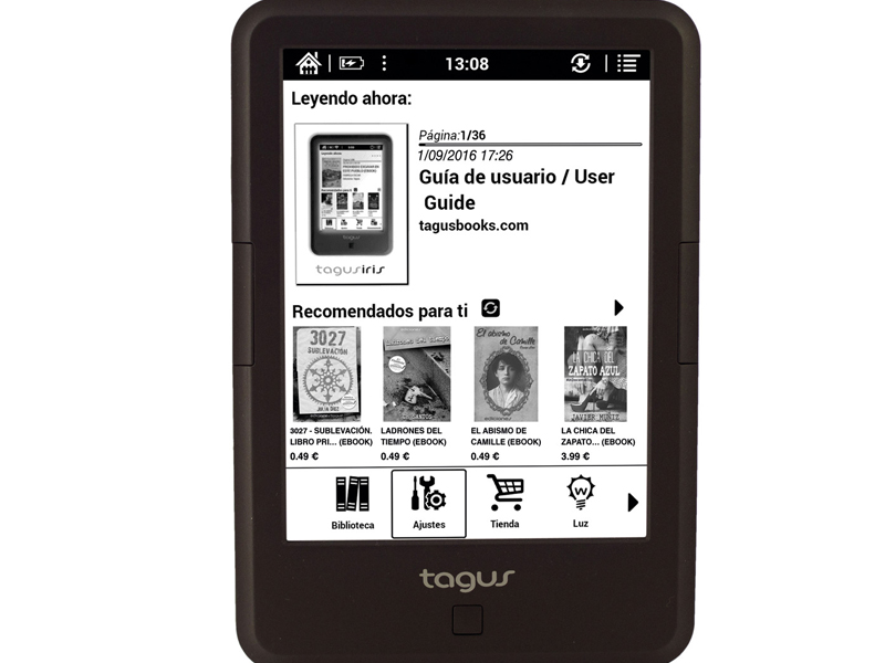 Tagus Iris 2017 cuenta con una gran autonomía por sus 3.000 mAh, muy por encima que otros modelos del mercado Comprar eBook