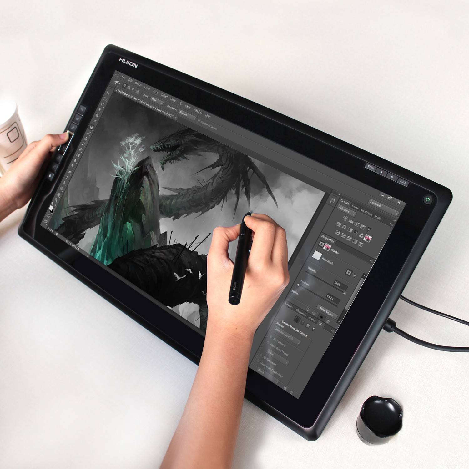 HUION GT-185, una tableta gráfica barata para expresar tu creatividad