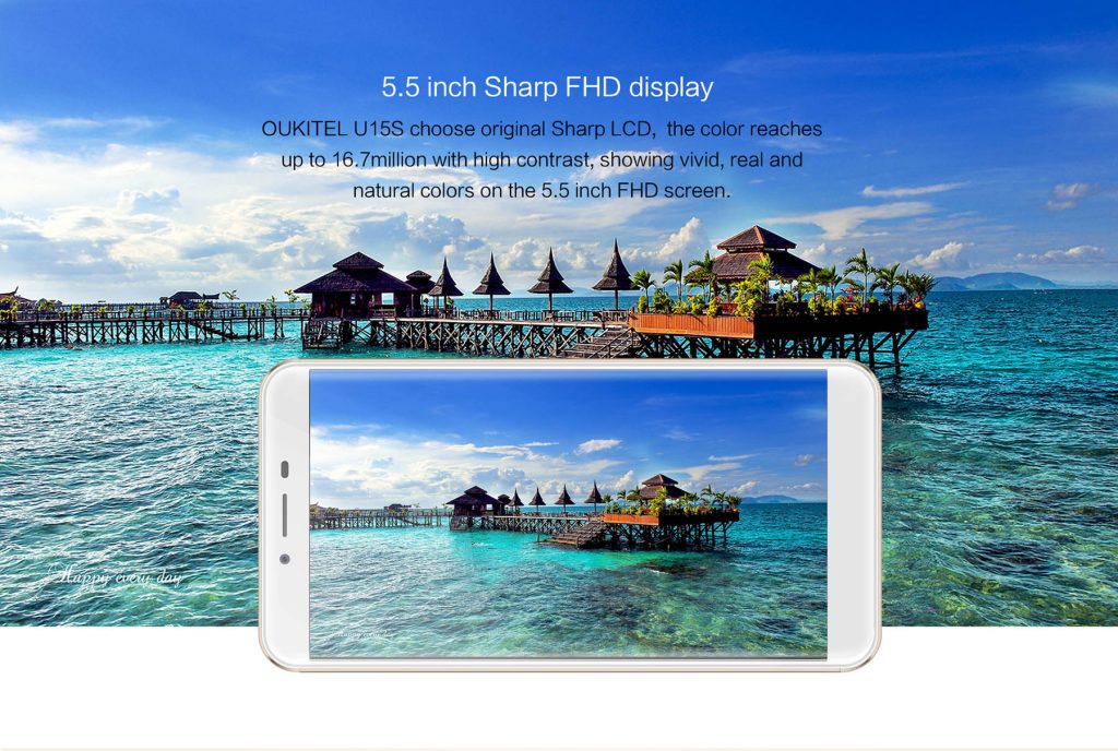Oukitel U15S con pantalla Sharp FHD de 5,5 pulgadas