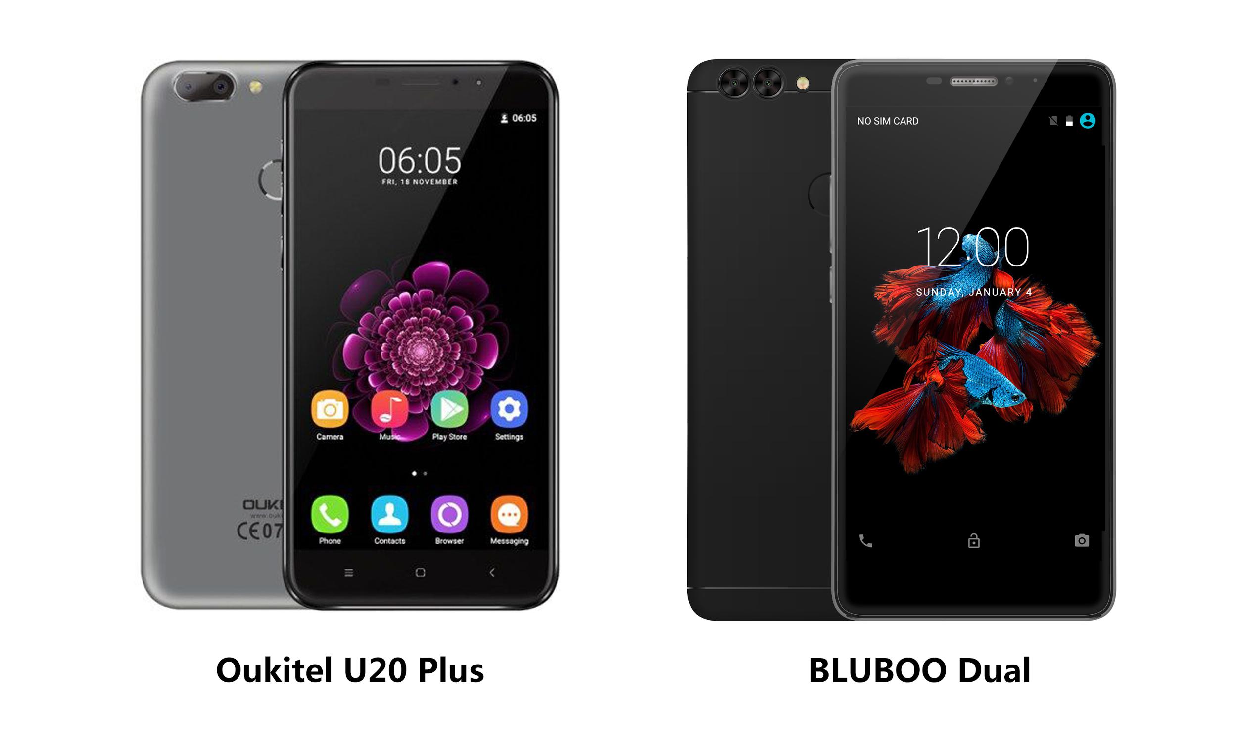 Bluboo Dual vs Oukitel U20 Plus