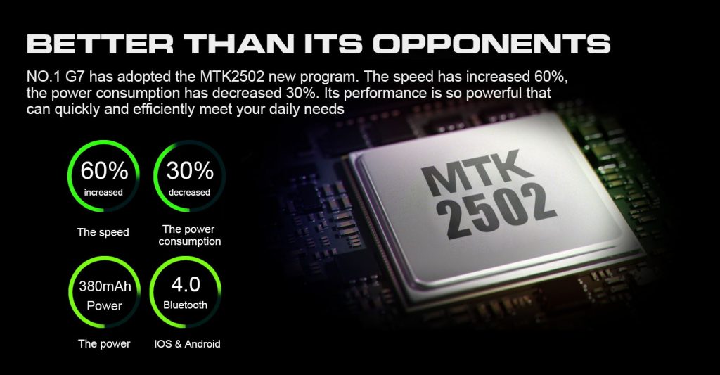 El No.1 G7 cuenta con un excelente procesador MTK2502