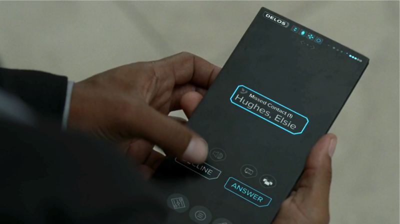 Smartphone sin marcos que aparece en la popular serie de televisión de HBO Westworld