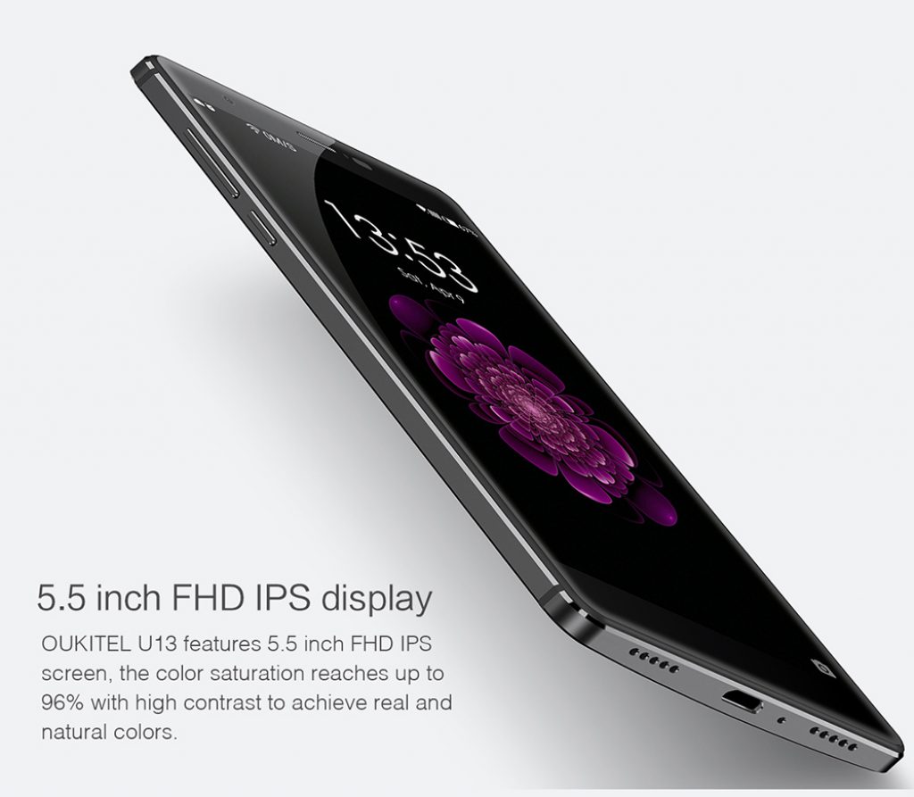 Oukitel U13, pantalla