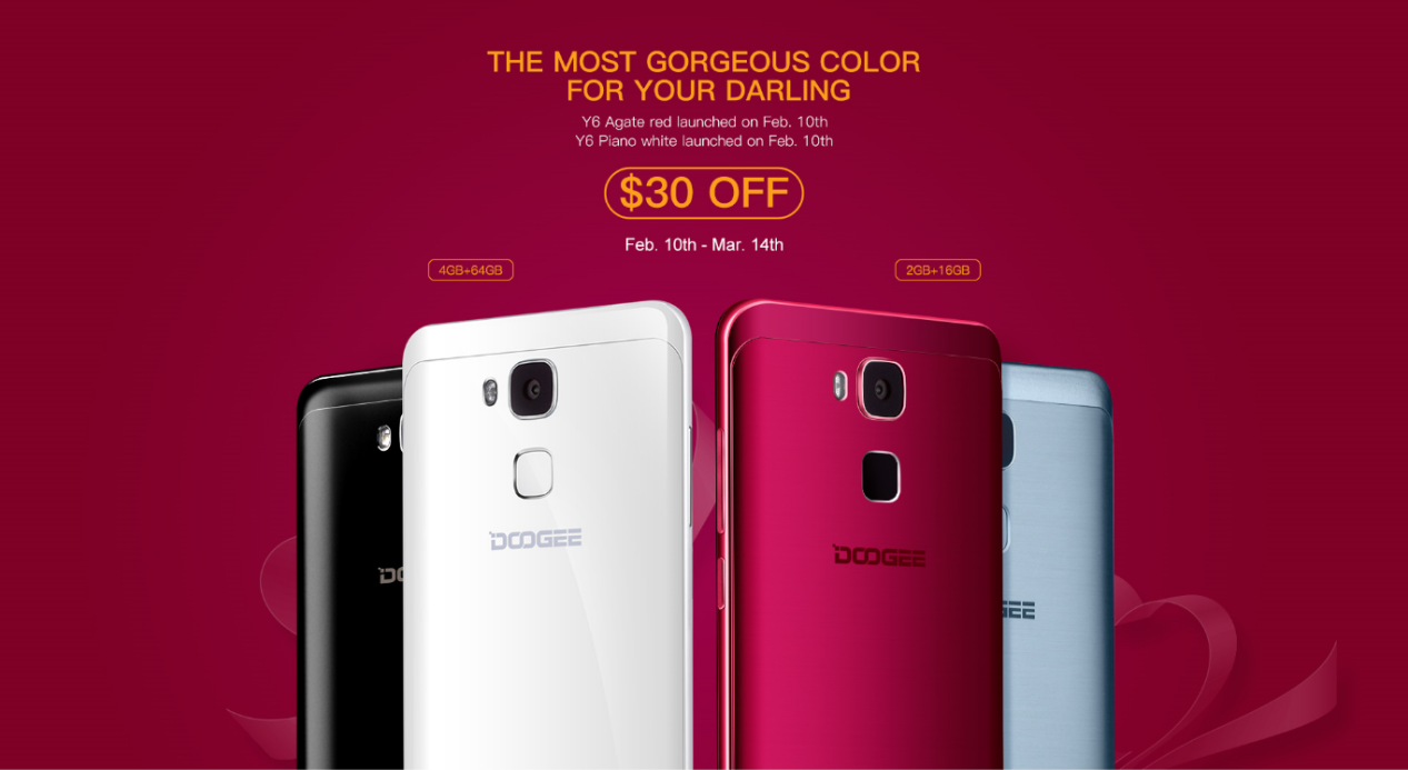 Ofertas del DOOGEE Y6 para San Valentín