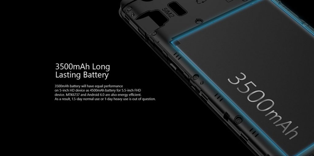 Ulefone U008 Pro, bateria
