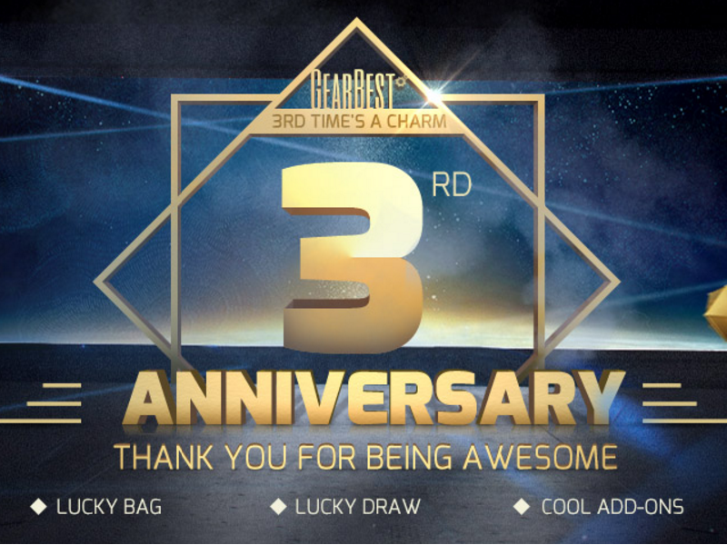 tercer aniversario de gearbest