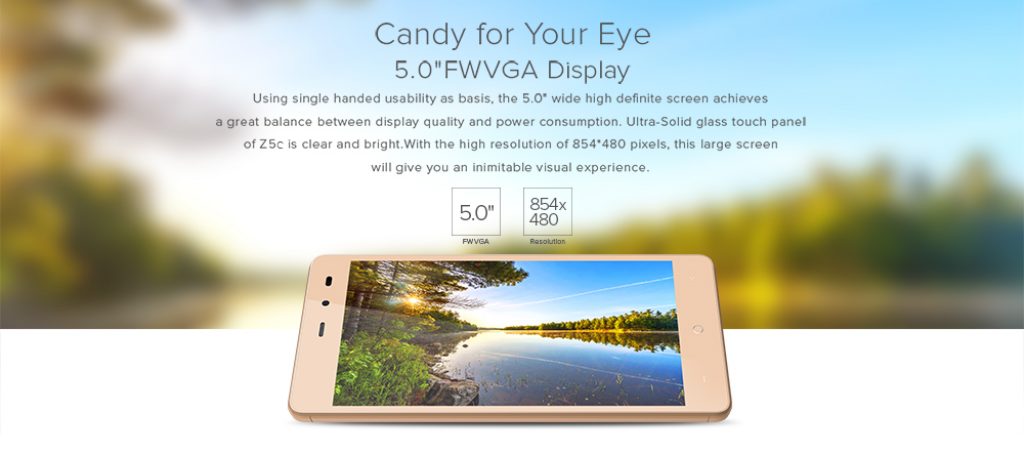 LEAGOO Z5C pantalla
