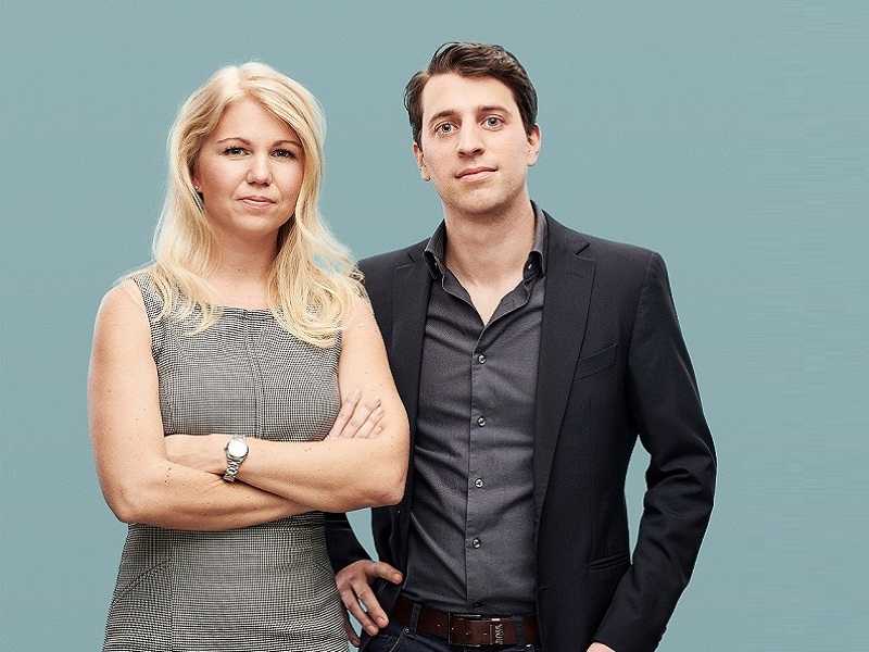 Natural Cycles founders Dr Elina Berglund and Dr Raoul Schewitzl