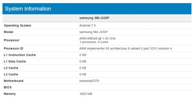 Samsung Galaxy J3 2017