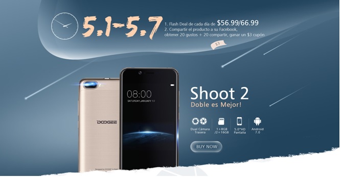 Promoción en España del DOOGEE Shoot 2