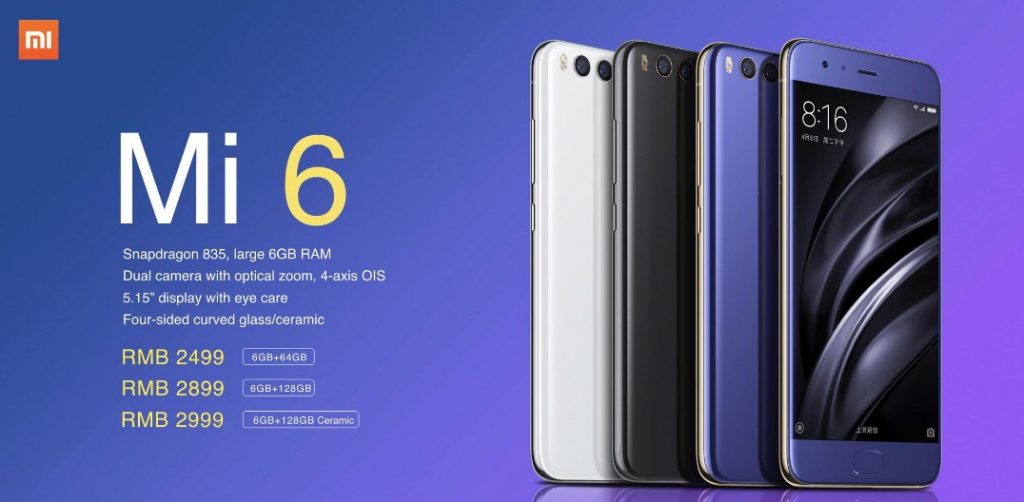 precios xiaomi mi6