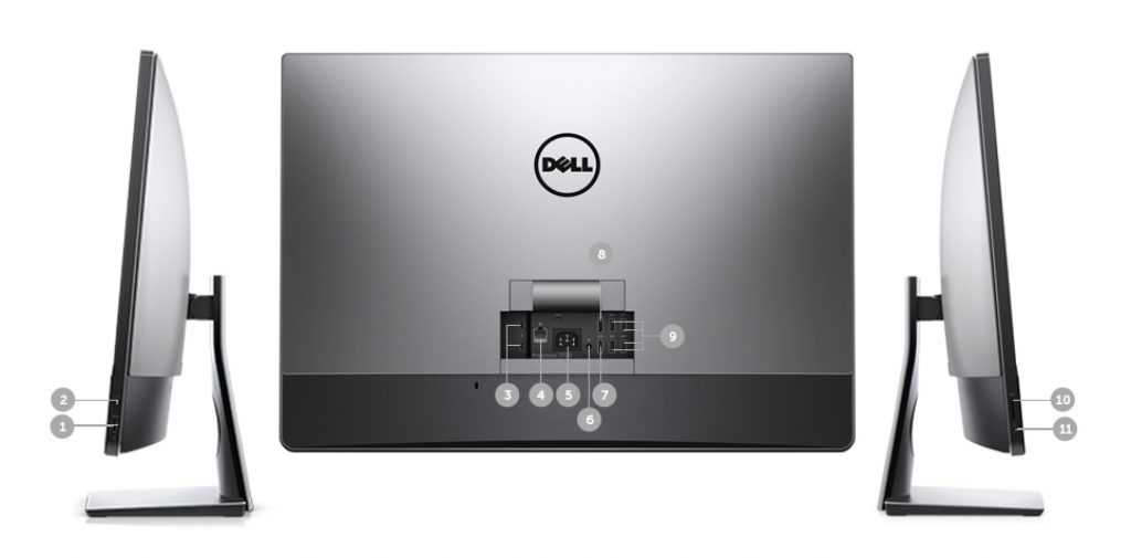 dell precision 5720 puertos