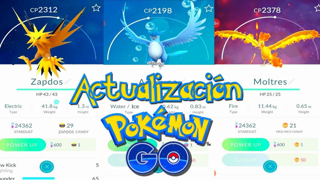 actualización Pokémon Go