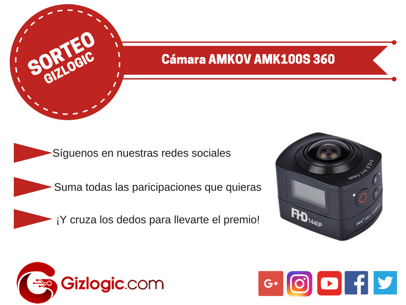 Sorteo Cámara AMKOV AMK100S 360