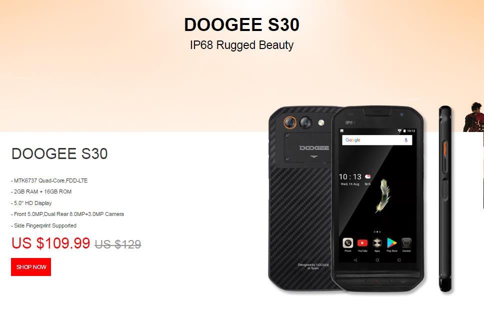 DOOGEE S30 es un móvil que soporta maltratos sin problemas DOOGEE S30