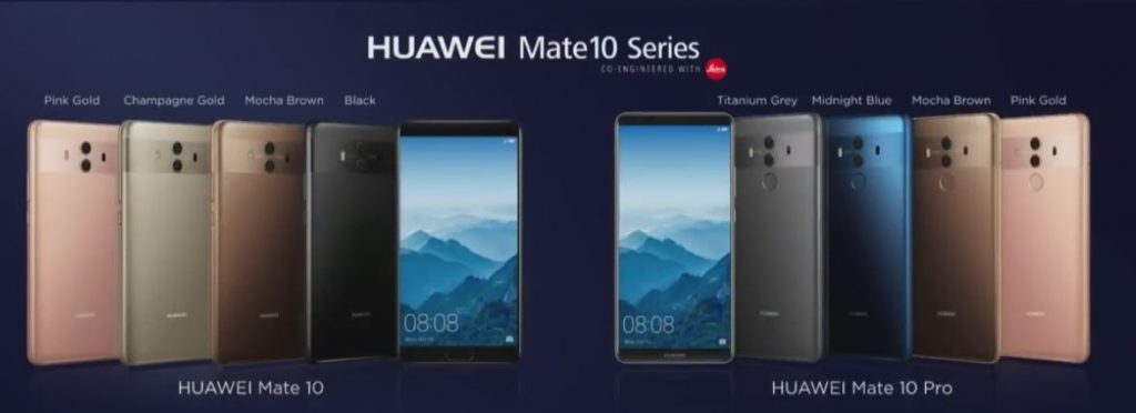 colores Huawei Mate 10