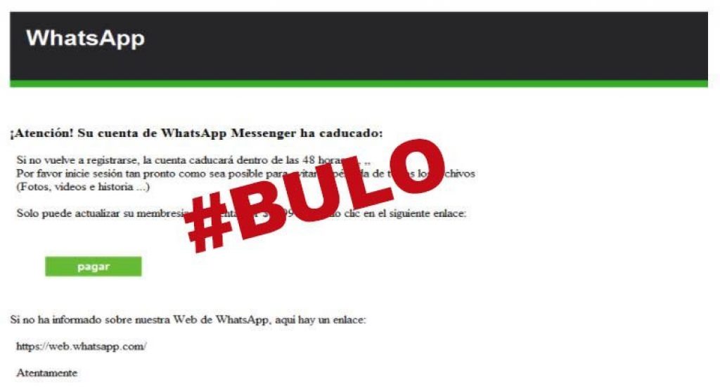 Bulo de WhatsApp