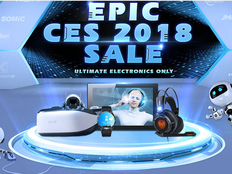 Ventas épicas del CES 2018 en Gearbest