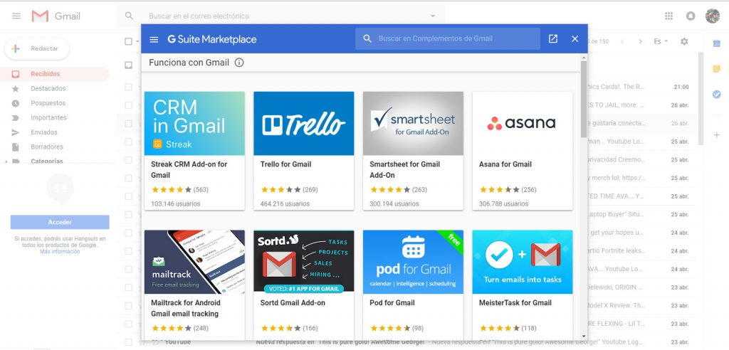 Gmail Gsuit Marketplace