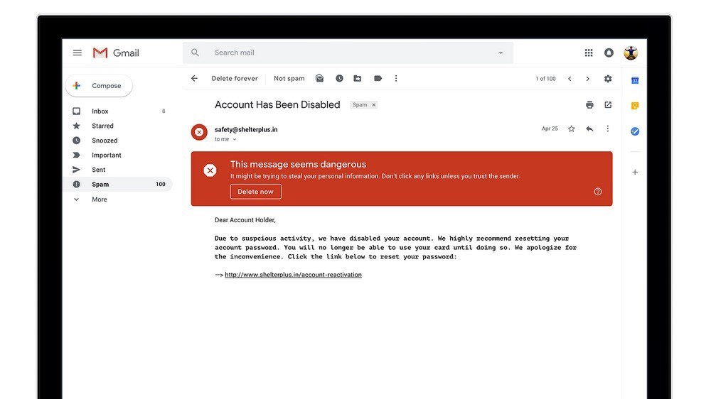 Gmail - nuevos avisos de seguridad