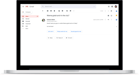 Gmail - respuestas inteligentes