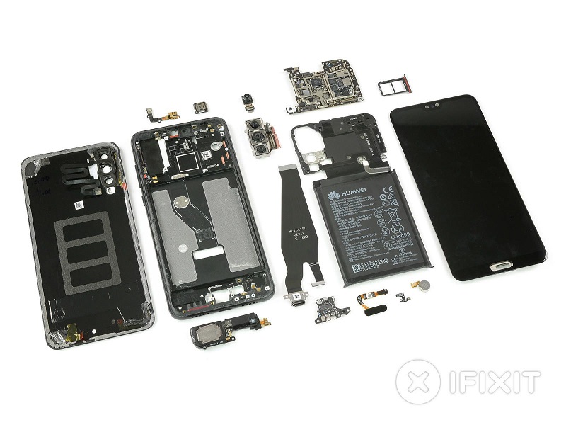 reparabilidad del Huawei P20 Pro