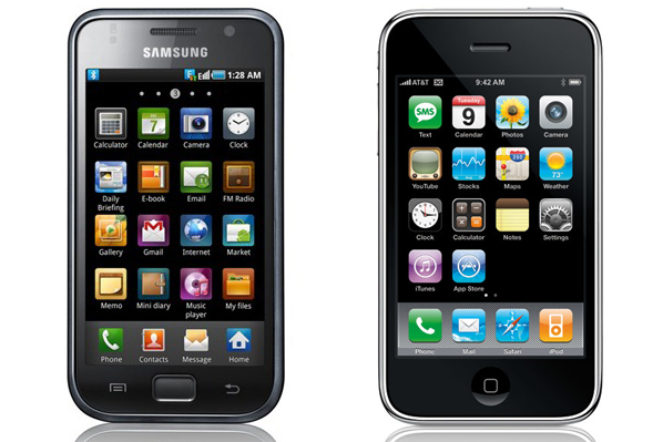 Galaxy S vs iPhone 3GS - caso de Apple y Samsung