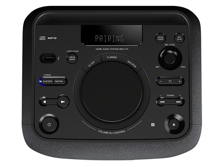 Sony MHC-V11, panel de control