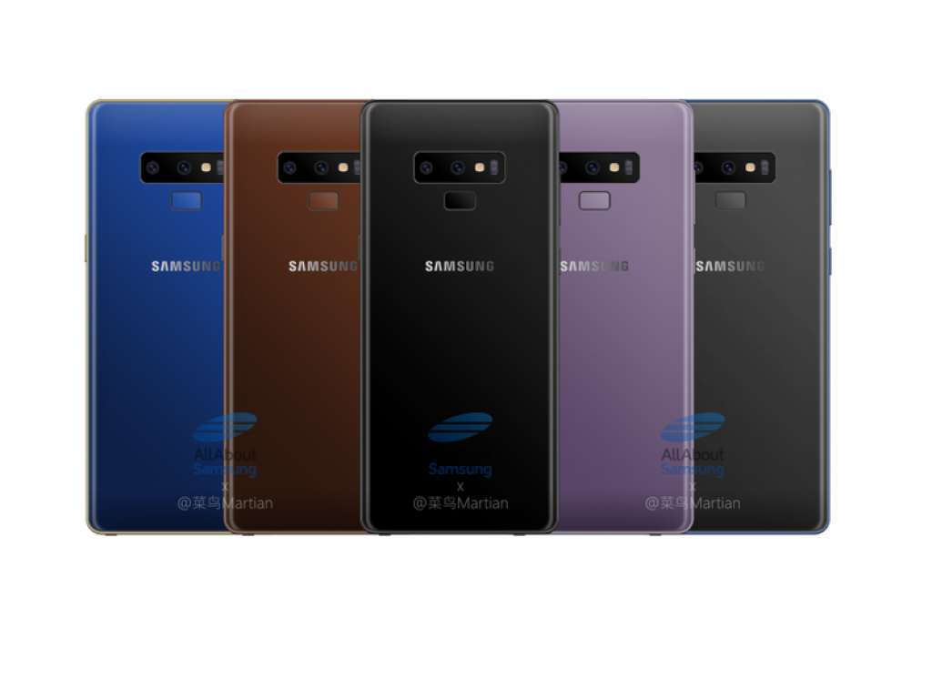 colores del Samsung Galaxy Note 9