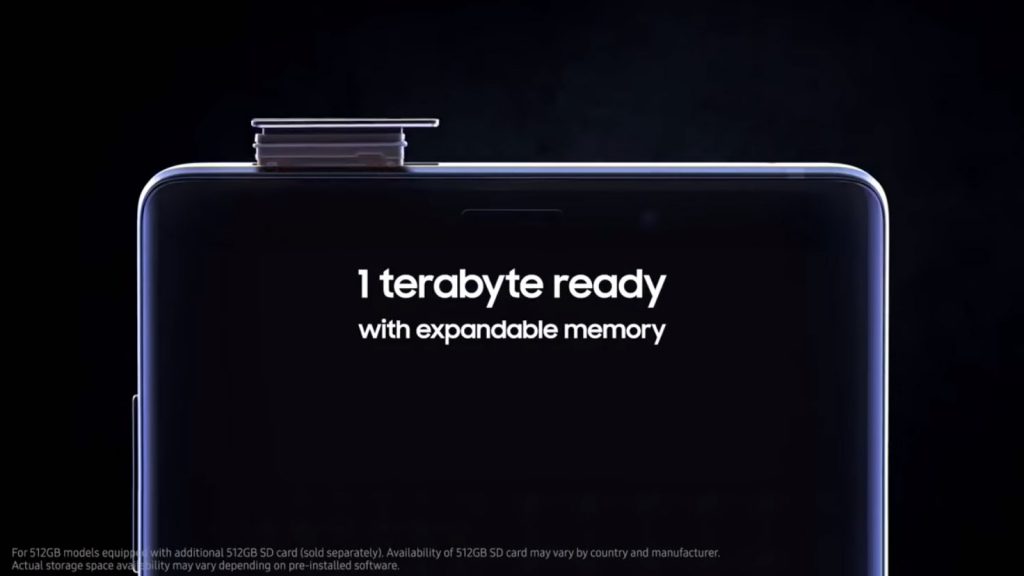 Samsung Galaxy Note 9 - 1TB de almacenamiento