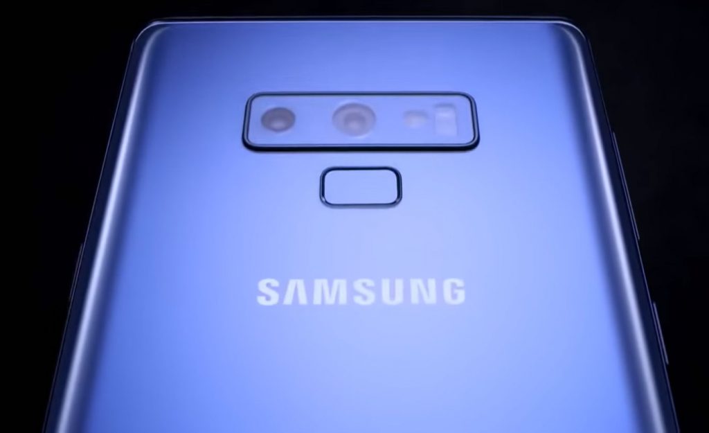 vídeo promocional del Samsung Galaxy Note 9