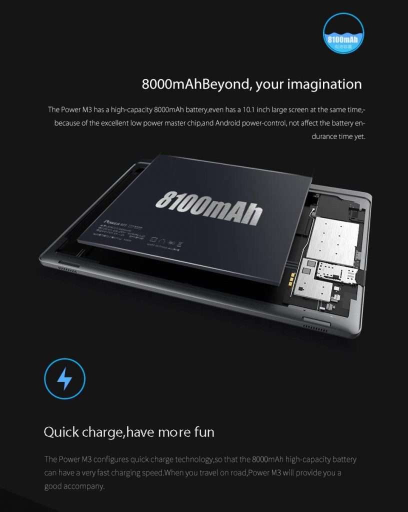 ALLDOCUBE Power M3, battery