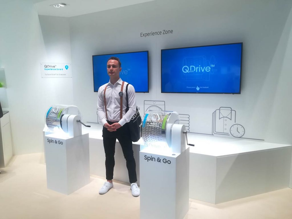 Explorando el CityCube durante el stand de Samsung en el IFA 2018 