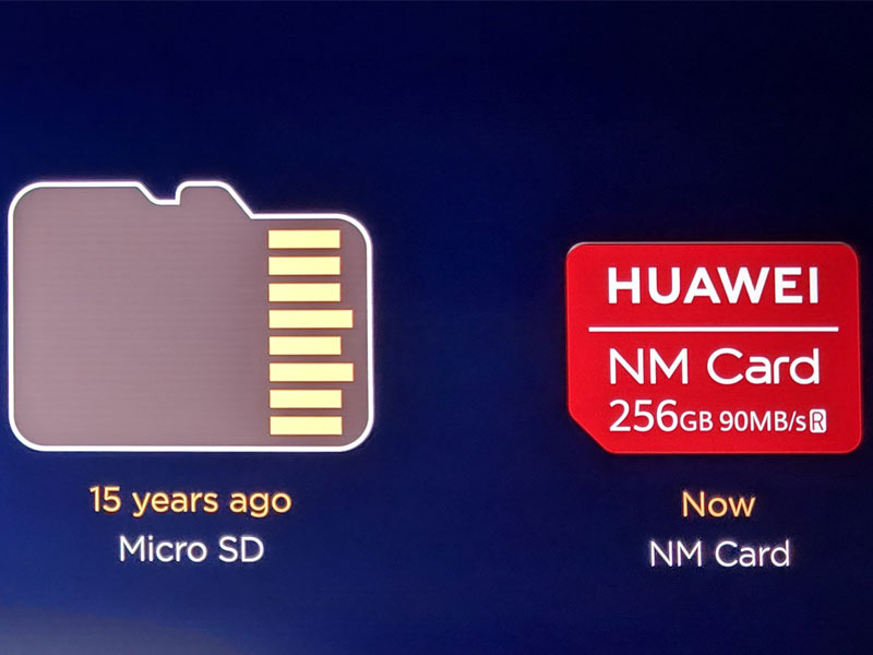 Tarjetas NM Card de Huawei, la compañía desplazará las Micro-SD en sus nuevos terminales