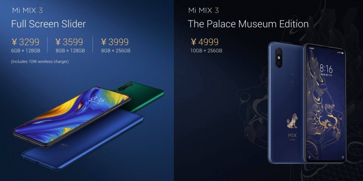 Xiaomi Mi MIX 3 - disponibilidad y precio