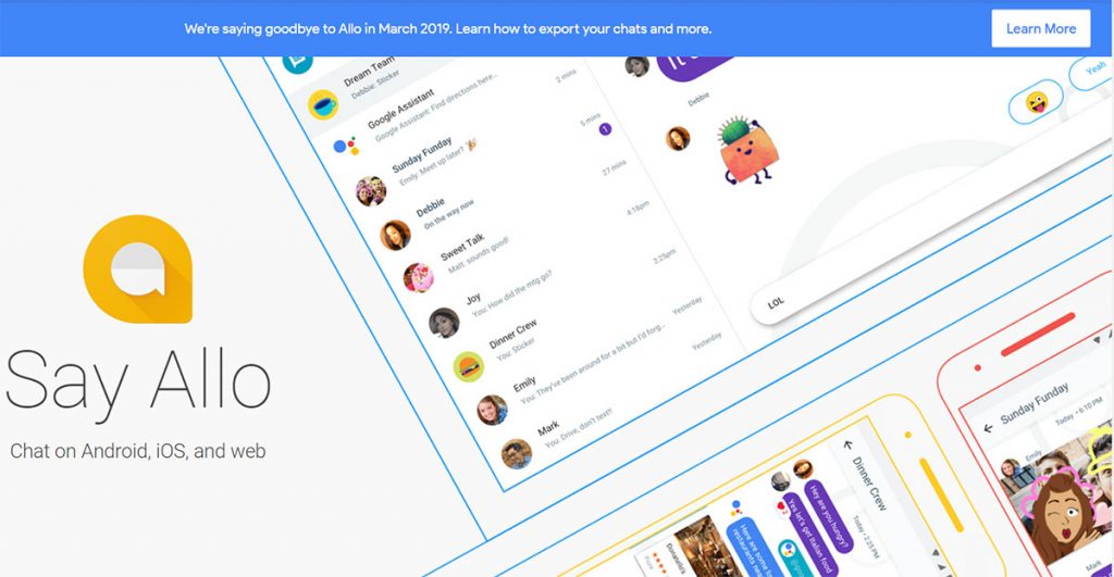 Adiós Google Allo